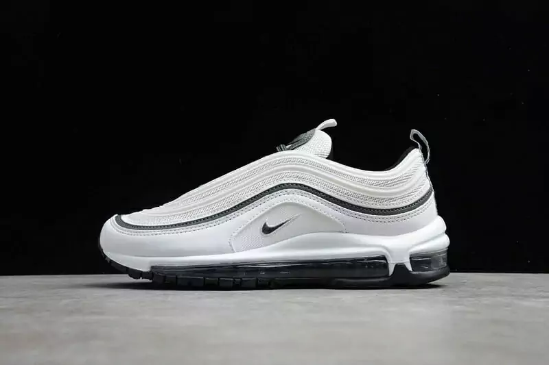 nike air max 97 air sprung homme et femme blanc gris noir